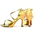 olcso Latin cipők-Női Latin cipő Tánccipők Otthoni Teljesítmény Csillogó cipő Magassarkúk Csillogás Illesztés Tűsarok Köröm Kereszt szíj Felnőttek Arany Kék Forgásc