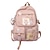 abordables Bolsas de libros-Mochila con bonitos accesorios de pin, colgante de felpa, mochila escolar kawaii, mochila estética bonita, regalo de vuelta a la escuela