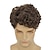 cheap Mens Wigs-Mens Short Brown Curly Wig Costume Halloween Wig Natural Synthetic Hair Replacement Wig