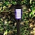 זול אורות ותפאורת לילה-1/2 יחידות באג zapper חיצוני סולארית מלכודת יתושים מנורת uv led חשמלי עמיד למים נגד יתושים אור גן דשא מלכודת יתושים