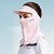 abordables Accessoires de Randonnée-masque de protection solaire foulard femmes sports de golf en plein air chapeaux de soleil couvrir tout le visage, protection du cou, protection uv voile de soie de glace