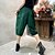 cheap Women&#039;s Pants-Women&#039;s Fashion Cargo Chinos Shorts Side Pockets Elastic Waist Knee Length Pants Casual Weekend Micro-elastic Plain Cotton Blend Comfort Mid Waist Loose Green White Black Fuchsia M L XL