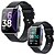 cheap Smartwatch-F60 Smart Watch 1.7 inch Smartwatch Fitness Running Watch Bluetooth Temperature Monitoring Pedometer Call Reminder Compatible with Android iOS Women Men Waterproof Long Standby Message Reminder