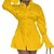 cheap Women&#039;s Dresses-Women&#039;s A Line Dress Short Mini Dress White Black Blue Pink Yellow Long Sleeve Pure Color Pocket Fall Winter Shirt Collar Sexy 2022 S M L XL XXL