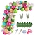 cheap HawaiianSummer Party-109pcs Tropical Balloons Arch Garland Kit Pink Green Gold Confetti Balloons with Palm Leaves for Baby Shower Birthday Hawaii Luau Flamingo Aloha Party Supplies