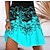 cheap Print Dresses-Women&#039;s Casual Dress Floral Dress Mini Dress Blue Sleeveless Print Ruched Summer Spring Scalloped Neck Elegant 2023 S M L XL XXL