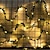 olcso LED szalagfények-kültéri napfénylámpa kültéri vízálló napelemes levél 5m 50leds tündér húr lghts karácsonyi esküvői kert terasz dekoráció led napkert fény