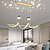 abordables Design linéaire-100 cm suspension led papillon projecteur lumière restaurant lampe moderne style nordique chaud design créatif lustre en spirale