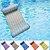 cheap Novelty &amp; Gag Toys-Pool Floats,Floating Bed Adults Rainbow Striped Floating Mat Inflatable Lounge Chair for Swimming Pool Water Park,Inflatable for PoolCandy