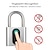 cheap Fingerprint Padlock-Bluetooth Smart Vingerafdruk Slot Outdoor Waterdichte Vingerafdruk Hangslot Smart Home Lock Usb Opladen