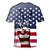 billiga Toppar för anime-cosplay-Självständighetsdagen 4 juli USA-flagga T-shirt Animé Tecknat Anime 3D Harajuku Grafisk Söt Till Par Herr Dam Vuxna Tillbaka till Skolan 3D-utskrift