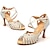olcso Latin cipők-Női Latin cipő Salsa Cipő Tánccipők Teljesítmény Otthoni Magassarkúk Tűsarok Köröm Kereszt szíj Felnőttek Bézs