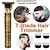 baratos Depilação e Remoção de Pelos-Máquina de corte de cabelo elétrica sem fio vintage t9 0mm aparador de cabelo profissional para barbeador de cabelo masculino barbeador mais leve