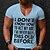 cheap Men&#039;s Tees &amp; Tank Tops-Men&#039;s Unisex T shirt Tee Hot Stamping Graphic Prints Letter V Neck Street Daily Print Short Sleeve Tops Designer Casual Big and Tall Sports White Blue Gray / Summer / Summer