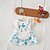cheap Dog Clothing &amp; Accessories-Dog Cat Dress Flower Fashion Cute Holiday Casual / Daily Dog Clothes Puppy Clothes Dog Outfits Soft White Costume for Girl and Boy Dog Cloth XS S M L XL 2XL