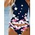 cheap Tankinis-Women&#039;s Swimwear Tankini 2 Piece Normal Swimsuit Floral Print High Waisted Navy Blue Padded Bathing Suits Vacation Sexy Sports