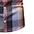 billiga Button Down-skjortor för män-Herr Skjorta Rutig skjorta Button Down skjorta Skjorta utan krage Purpur Långärmad Grafisk Nedvikt Vår &amp; Höst Bröllop Utomhus Kläder Button-Down