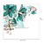 baratos Adesivos de Parede Decorativos-O padrão de orquídea fosco filme de janela vinil removível decoração de casa privada/adesivo de porta/adesivo de janela 58x60cm