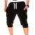 cheap Mens Active Shorts-summer men gym workout shorts drawstring elastic bottom pants casual sweatpants capri joggers loose fit (gray, xxxl)