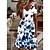 cheap Casual Dresses-Women&#039;s Casual Dress Sheath Dress Midi Dress Floral Fall Spring Summer S M L XL XXL 3XL