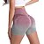cheap Yoga Shorts-Women&#039;s Yoga Shorts Biker Shorts Workout Shorts High Waist Spandex Gray Rosy Pink Orange Shorts Color Gradient Tummy Control Butt Lift Clothing Clothes Yoga Fitness Gym Workout Pilates / Athletic