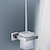 cheap Toilet Brush Holder-Toilet Brush with Holder, Stainless Steel Ceramic Wall Mounted Rubber Painted Toilet Bowl Brush and Holder for Bathroom