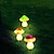 זול אורות נתיבים ופנסים-אורות פטריות סולאריות חיצוניות עמיד למים גן אור 3led חג קישוט פטיו דשא חצר רחוב נוף קישוט אור