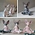 baratos esculturas e estátuas de jardim-Nova estatueta de gato sphynx meditação estátua ioga animal gato meditar arte escultura micro decoração jardim escritório em casa ornamento