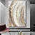 billige Abstrakte malerier-oljemaleri håndlaget håndmalt veggkunst abstrakt moderne gyllengrå store tunge oljer hjemmedekorasjon strukket ramme klar til å henge