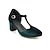 cheap Women&#039;s Heels-Women&#039;s Shoes Heels Pumps Summer New Green One-Line Buckle Velvet Thick Heel Shoes Mary Jane High Heels Princess Shoes