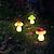 cheap Pathway Lights &amp; Lanterns-Outdoor Solar Mushroom Lights Waterproof Garden Light 3LED Holiday Patio Decoration Lawn Courtyard Street Landscape Decoration Light
