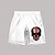 cheap Boys&#039; Clothing Sets-2 Pieces Kids Boys Halloween T-shirt &amp; Shorts Clothing Set Outfit Flag Skull Short Sleeve Crewneck Set Outdoor Sports Fashion Cool Spring Summer 3-13 Years White