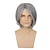 cheap Mens Wigs-Mens Grey Wig Short Gray Wig Side Part Synthetic Hair Replacement Wig for Daily Party Costume Halloween