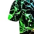 billiga pojkes 3d t-shirts-Pojkar 3D Geometrisk T-shirt Kortärmad 3D-tryck Sommar Vår Aktiv Sport Mode Polyester Barn 3-12 år Utomhus Dagligen Normal
