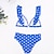 cheap Swimwear &amp; Beachwear-Polka Dots Retro Vintage 1950s High Waisted Swimwear Swimsuit Audrey Hepburn Women&#039;s Cosplay Costume Masquerade Party / Evening Top