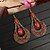 cheap Earrings-1 Pair Hoop Earrings For Women&#039;s Resin Gift Beach Resin Alloy Pear Cut