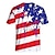 economico Maglieria cosplay anime-Costumi bandiera USA Completi Maglietta Anime 3D Grafica Per Per uomo Unisex Per adulto Giorno dell&#039;Indipendenza 4 luglio Stampa 3D