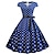 cheap Historical &amp; Vintage Costumes-Audrey Hepburn Polka Dots Retro Vintage 1950s Vacation Dress Flapper Dress Swing Dress Women&#039;s Costume Vintage Cosplay Casual Daily Dress Masquerade