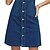 cheap Mini Dresses-Women&#039;s Denim Dress Denim Shirt Dress Polyester Denim Mini Dress Daily Vacation Elegant Casual Ruched Pocket V Neck Fall Spring Summer Sleeveless Regular Fit 2023 Navy Blue Pure Color S M L XL XXL