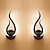voordelige wandlampen-led wandlamp indoor wandlamp 2 stuks moderne acryl zwarte wandmontage wandlamp geschikt voor thuiskantoor bar ac85-265v