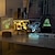 preiswerte Projektorlampe und Laser-Projektor-Notiztafel kreatives LED-Nachtlicht 16 Farbwechsel USB-Anschlagtafel Urlaubslicht mit Stift Geschenk für Kinder Freundin Dekoration Nachtlampe diy 3D-Nachtlicht