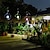 baratos Luzes solares de corda-Carrilhão de vento solar led 7 cores luz pendurada em mudança decoração de jardim para casa pátio ao ar livre luzes de sinos de vento penduradas
