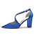 cheap Wedding Shoes-Women&#039;s Wedding Shoes Dress Shoes Wedding Heels Bridal Shoes Bridesmaid Shoes Chunky Heel Pointed Toe Elegant Party Wedding Satin Cross Strap Spring Summer Solid Colored Wine White Black