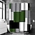 preiswerte Duschvorhänge Top Verkauf-geometrischer Badezimmervorhang der Blick auf die Berge Duschvorhang lässiges Polyester neues Design