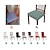 abordables Couverture de chaise de salle à manger-2 pièces housse de siège de chaise de salle à manger housse de chaise extensible noir doux uni couleur unie durable lavable protecteur de meubles pour la fête de salle à manger