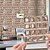 cheap Brick&amp;Stone Wallpaper-Cool Wallpapers 10pcs Mosaic Wall Panel Peel Stick Self Adhesive Tile Stickers Wall Mural, Kitchen Bathroom Retro Vinyl Tile Sticker Waterproof Peel Stick 3D Mural Wall Stickers, Home Decor Decals