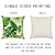 cheap Home &amp; Garden-Classic Set of 6 Cotton / Faux Linen Pillow Cover Pillow Case, Botanical Novelty Classical Retro Traditional / Classic Throw Pillow Outdoor Cushion for Sofa Couch Bed Chair Green