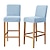 ieftine Husa scaun de sufragerie-2 buc. husă pentru scaun de bar extensibilă pentru scaun de bar husă scaun pentru sufragerie mobilă cafenea husă scaun protectoare elastice anti-alunecare cu fund elastic