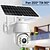 cheap Outdoor IP Network Cameras-4G Solar Surveillance Camera Low Power Dome Night Vision Full Color Power Supply Remote HD Camera