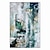 abordables Pinturas abstractas-hecho a mano pintado a mano pintura al óleo tormenta arte de la pared hoja de oro verde oscuro moderno minimalista decoración del hogar decoración lienzo enrollado sin marco sin estirar
